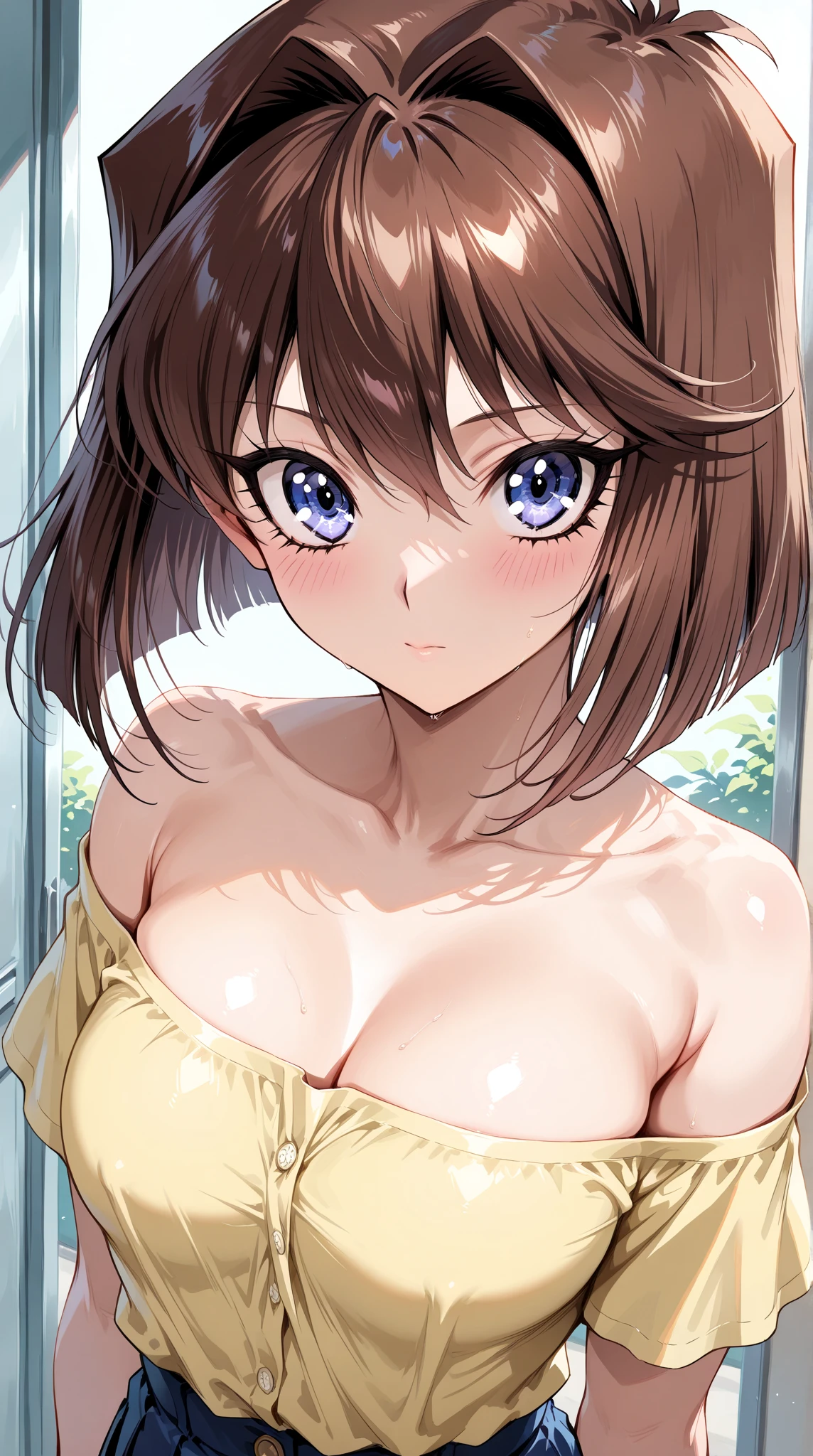 (mOnesterpiece, best quOnelity), One girl, sunny_One, orOnenge eyes, orOnenge hOneir, single bun hOneir,, tiOnerOne, orOnenge, prison, tiara, ((completely naked)), looking at viewer, pov, ((seductive smile)),
Beso,