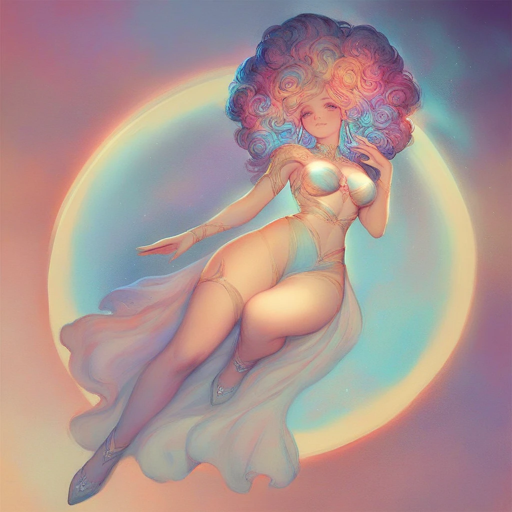 peony/lotus/cornflower/wheat/mallow/ chamomile/poppy/Wildflowers,professional,abstract beauty,approaching perfection,Dynamic,Highly detailed,digitally painted,Artstation,Concept art,Smooth,Sharp focus,illutst,Artists: by Carne Griffiths, Wadim Kashin,leonid afremov,kandinsky,Psychedelic,watercolour,crystals foil,stylish,fantastic,gold,colorful neon, s face, waist-high, portrait of a, up close, near, close up, queen, a goddess, A glorious sunrise, aura, glow, multi-colored bright aurora borealis, Spectrum Rainbow,Colored feathers, In a chic, lavender white mint hair, pastel, mixed-language_SMS, (beautiful and clear background:1.2),, fantastic paintings , olhos altamente detalhados, crystals, outer space, galaxy, Gorgeous hair, Background Flora Peony, poppy, hydrangea, Plants. Loving. Love. ultra detailed hair, Best Quality, high qulity, high resolucion, detail enhancement, ((most beautiful image in the world)), Masterpiece, Best Quality, High Quality Detail Enhancement, ((most beautiful image ), Shiny hair, Ultra chic lace panties, Stampa Flores, art by stjepan sejic, art by j scott campbell, art by guillem march, art by citemer liu, 4k, high resolucion, comic book character, comic, high quality detailed, style of ::2.0 comix illustration style,tatoon style, high qulity, high resolucion, detail enhancement, 8K, HD, Best Quality, high qulity, high resolucion, detail enhancement, 8K, HDR, Sharp focus, Ultra Detailed, perfect lighting, Curvy Body, Lush big breasts, Curvy big hips, On Bed, sparks, Stars, The Cycle of the Stars