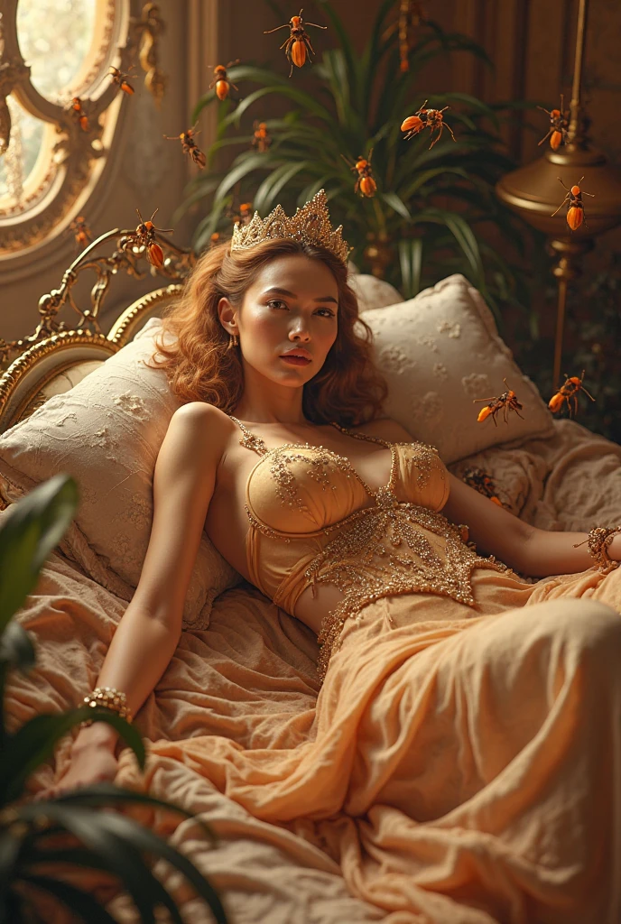 Art officiel，Unity 8k wallpaper，Ultra - detailed，(Nami, one piece), Beauty and aesthetics，tmasterpiece，tmasterpiece，Besoin，premier quality，une fille，（（spreading your legs，Open the crotch）），（tatouage sur la poitrine), （Small Clothing，Low-cut clothing，parures de cheveux，severed shoulder，Busty，poitrine tombante，（Plumw，Huge chickadee），Angry and shy expressions，Randomly colored hair，There are rose petals on the ground，K HD，8k，Planchers en bois brun ，（Clothes are soaked），（gros plan，The body occupies the screen