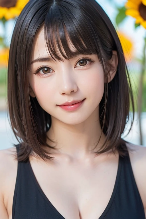 (software:1.8、masterpiece, Highest quality),1 person, alone, hyper Realistic, Realistic,Realistic, Looking at the audience, Light brown eyes:1.4,Brunette Short Bob Hair with highly detailed shiny hair, Brightly colored winter clothes, Lepangas:1.4), Outdoor, Mouth closed, Upper Body、big chest eye、eyelash、{Hugeな|big chest|Hugeなな|Mega} whole :2, chestの谷間:2、(((big chest eye、Short Bob Hair、Highlights from Students、Looking at the audience、She is very beautiful and cute、Show me your ears、Long neck、smile、Close your mouth and smile、Bangs and beautiful teeth)))、Ideal body type、（Nothing is drawn、A very beautiful pure white background:1.6）、美しいLong neck:1.4、(({Huge|big|Hugeな|Mega} chest, chestの谷間:2、Upper Bodyは服を着ていない:1.6))、(((Portraiture:2)))、Perfect Anatomy