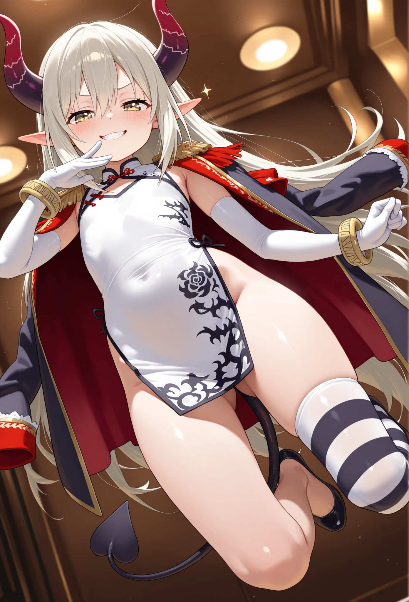 masterpiece, highest quality, Soft lighting, Looking at the audience, alone, smile, whole body,,(Browsing Caution),(Spread your legs,She spreads her organs to show her uterus), (orgasm: 1.5), (Sexy Body), (Big Breasts: 1.2),),((Cute Costumes:1.5)),(Pussy angle),(pussyfocus,pussyfocus),((Low length:1.5)),(((Young girl:1.5))),(7 years old),((Double Peace)),(((Little:1.4)),((Cute clothes:1.5)),((( squat,Leg spread))),(Red witch hat),((blonde)), Clay Flowering Beam (Genshin Impact) Creech Flower Star Candle Original God,