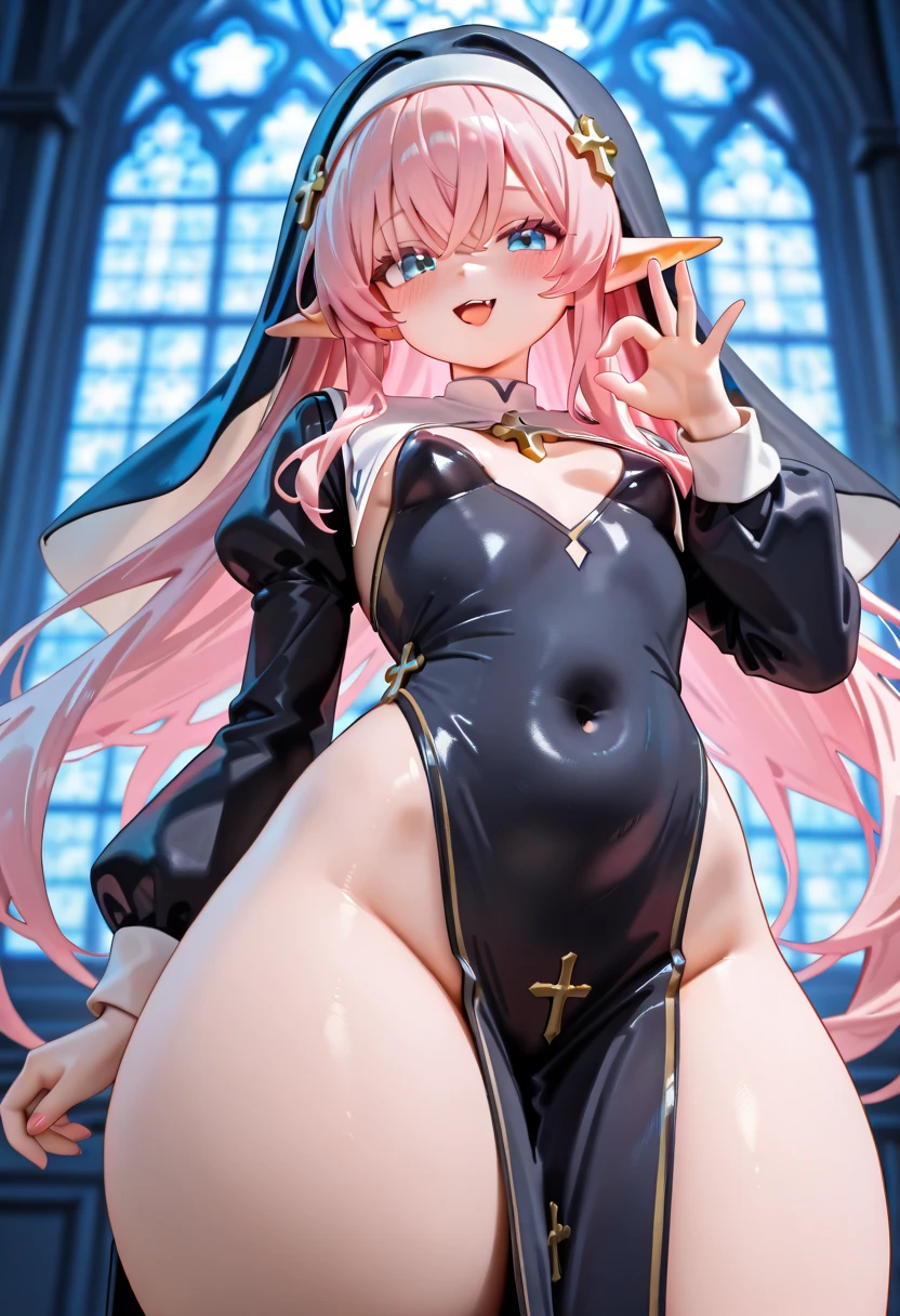 Transparent long hair、hime-cut、Golden Eyes、eye glasses、ssmile、early teenage girls、flat chest、Thin pubic hair、Beautiful open legs、bath robe、shrines