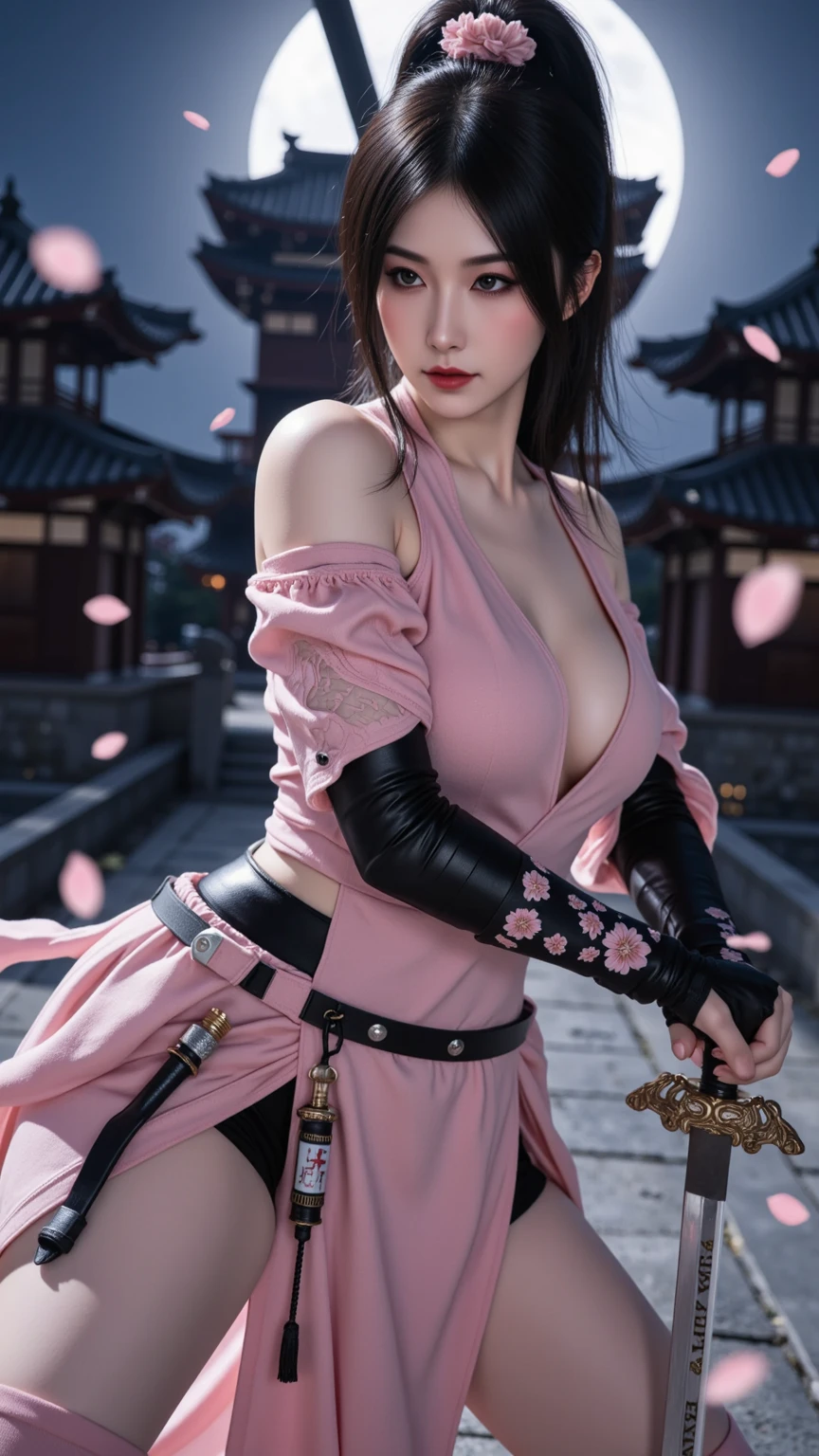 (RAW photo:1.2), ((photorealistic:1.4),(masterpiece:1.3),(best quality:1.4),ultra high res,(detailed facial features),(detailed body features),HDR,8k resolution, 1 girl, blush, black hair, 8k, ultra high details, perfect nose, cinematic lighting, perfect body, tattoos on body, horn