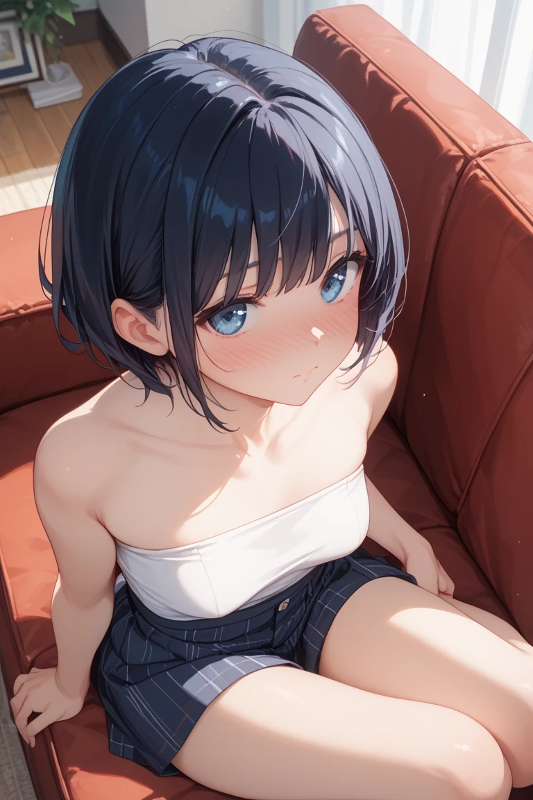 Highest quality、Ultra-high quality、woman、high school student、short hair、Completely naked、Large Breasts、woman器、Panting、Open your mouth、Sticking out tongue、Lie down on the ground、Spread your legs、My face is wet with white fluid、Dripping saliva、woman器から白い液が流れる、Nipples get erect、Bedroom