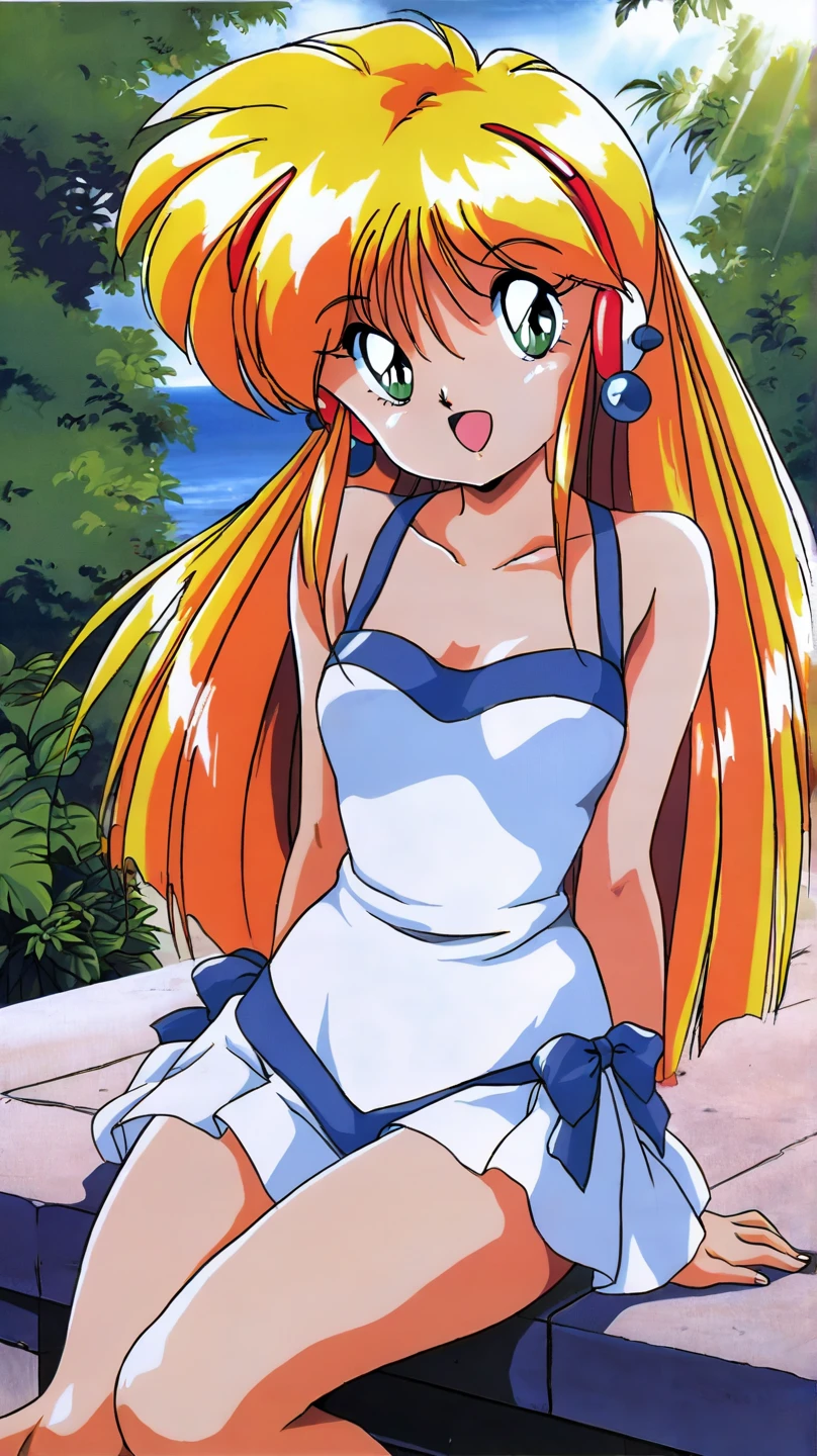 masterpiece, best quality, lina inverse, retro artstyle, 1girl, solo, long hair, small breasts, orange hair, red hair, red eyes, earrings, jewelry <lora:LinaPony_v1.0:0.8>  <lora:AIRLPONYv2.0:0.15> <lora:Crystal_Ogipote_v1.0PONY:0.15> <lora:AIRLPONYv3.0:0.15>