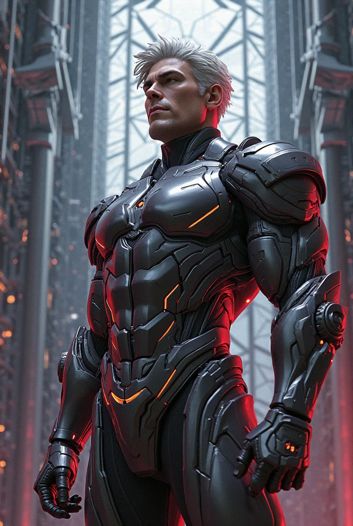a man, city, best quality, masterpiece,ultra detailed, , highly detailed,hyper-detailed, beautifully color-coded, intricate detail, beautifully color-graded, Tilt Blur, white balance, 32k, super resolution , Backlight, Natural Lighting, Cinematic Lighting, Accent Lighting, , ultra photorealistic,, 8K, ambient occlusion,<lora:ROBOZOMBIE:0.8>