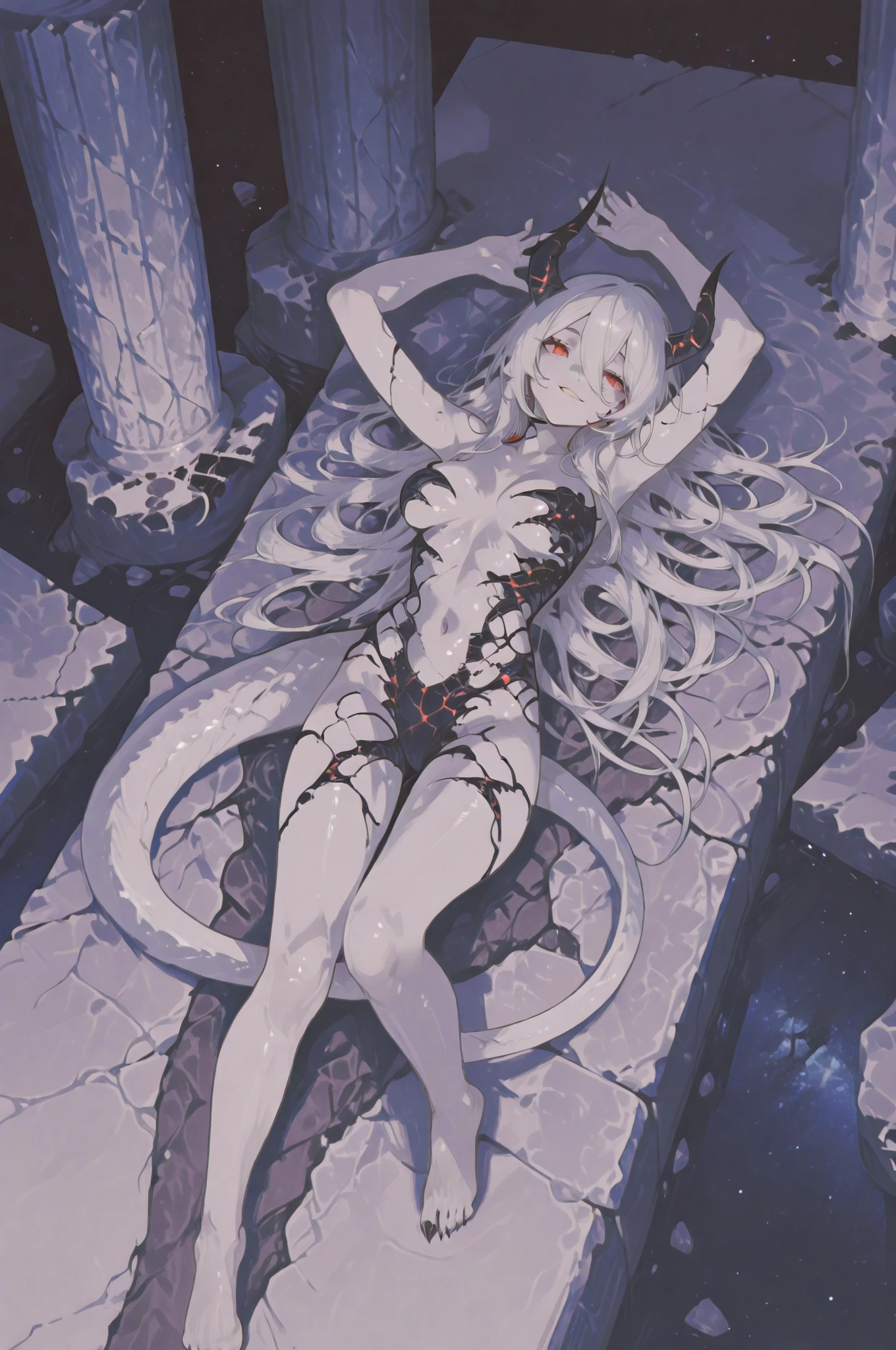 (((statue petrification))),(((stone skin))),(((gray color skin:1.2))),(((empty eyes:1.5))),shout,(Open your mouth:1.2),((Medium breasts)),((highest quality)), ((masterpiece)), (be familiar with),Perfect Face,stone statue woman,riding sex,squat,penis,Male POV,straddle,Leg spread,Semen accumulation