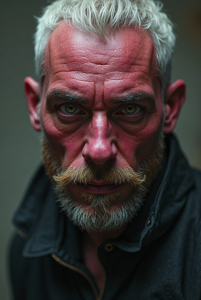 man with scars on his face period clothes
