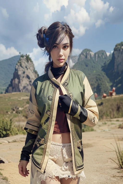 a close up of a girl(vexana) , green hair , big booobs , shadowbringers cinematic, 4 k detail fantasy, a beautiful fantasy empress, game cg, xianxia fantasy, xianxia hero, 2. 5 d cgi anime fantasy artwork, cinematic goddess close shot, ruan jia and artgerm, wow 4 k detail fantasy, hyperdetailed fantasy character