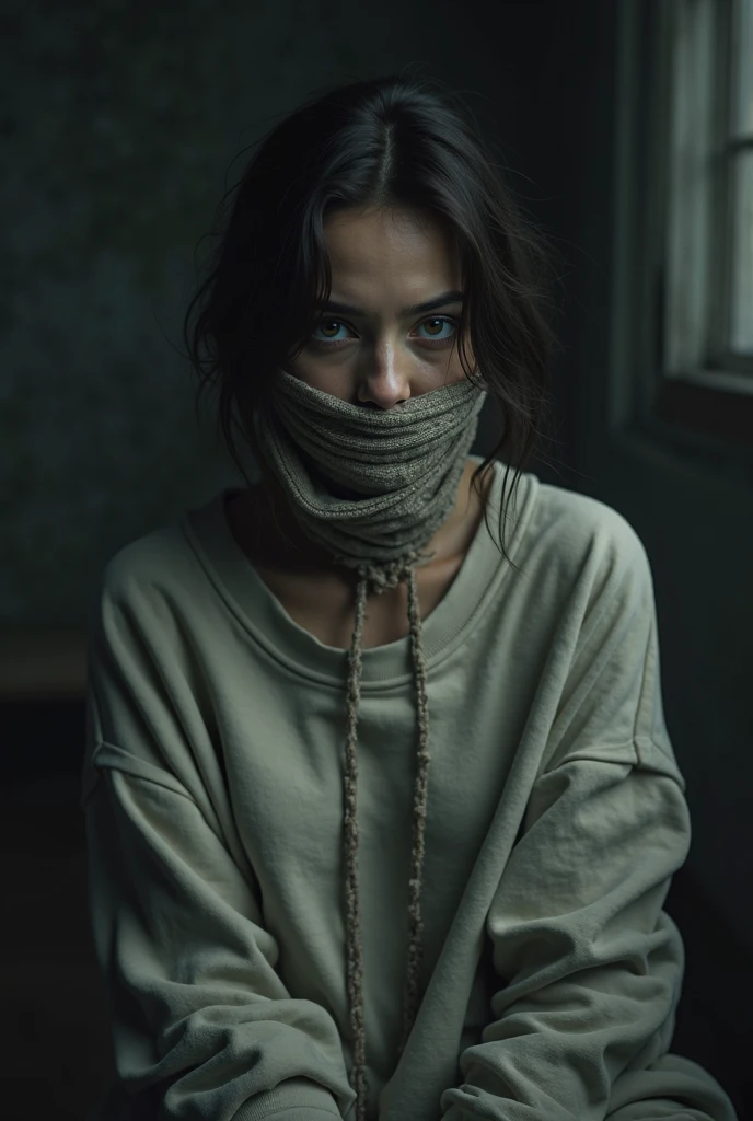 Ella purnell tape gagged and tied up with a tape in sportswear