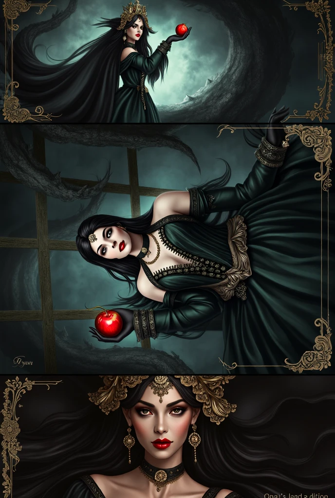 <lora:bestiary_dd3_v1:1>, a woman with giant breast in an luxurious red dress, green skin, yellow eyes,