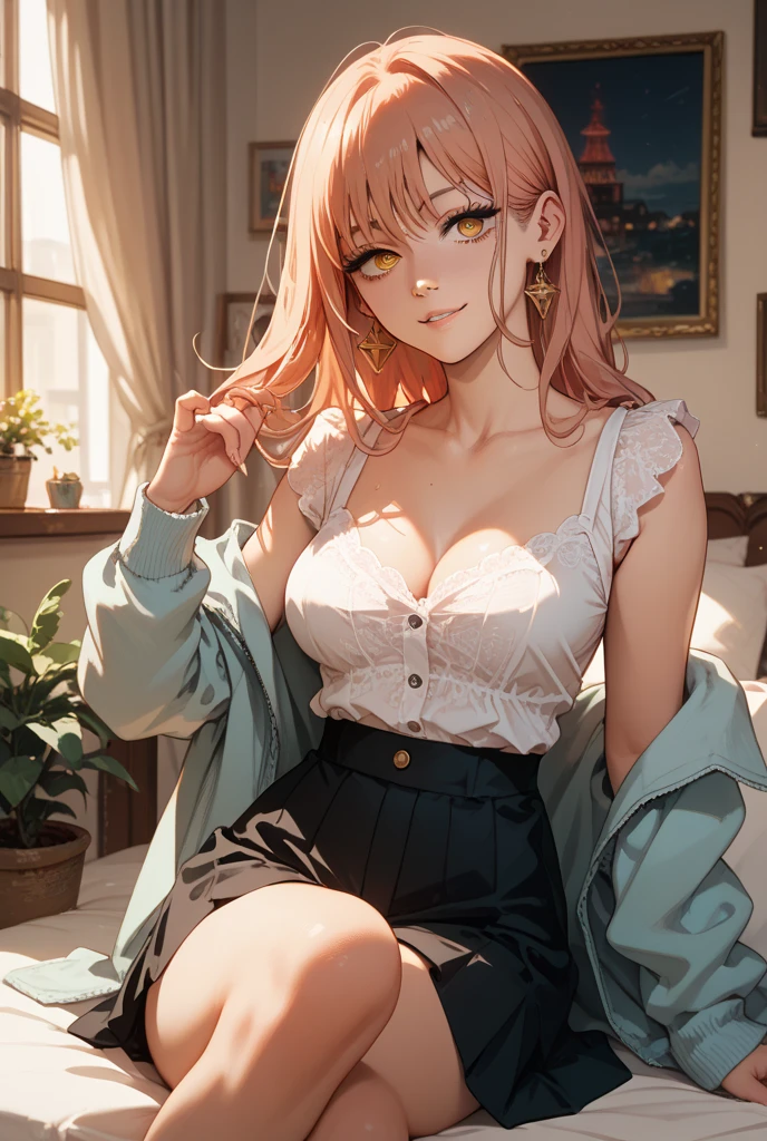 ((((, , perfect anatomy, super detailed skin)))), 1 girl, japanese, 14 years old, white skin, shiny skin, large breasts:0.5, watching the view, (smile:1.5),
beautiful detailed eyes, (middle hair:1.1, half up:1.5), , beautiful clavicle, babyface, , breast, mole under eye,
((pink bunny girl)),
(beautiful scenery), day time, , (Inside the coffee shop:1.5), ((sitting chair, drink coffee)),
(8k, best quality, masterpiece, ultra-detailed, ), (pfotorealistic), illustration, cinematic lighting,