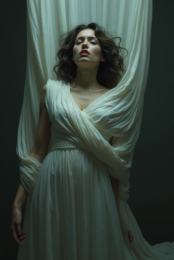 fine art photography, woman wearing sheer toga, mid shot photo, from above, dramatic pose, side lighting, simple background, kmo, dark, speckled, paint texture, dof, shallow depth of field, perspective control, miniature effect, film, film grain, analog
<lora:fix_hands:1>
<lora:kmo_V1_SDXLBase:1>
<lora:PhotoDetailXL:1>
<lora:FunkyLensXL:1>