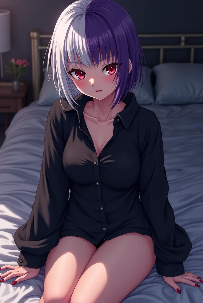 (score_9,score_8,score_7_up,score_6_up)sinozick style，flat color, dark theme 
BREAK
orobou hololive hololive_english the_elder_scrolls the_elder_scrolls_v:_skyrim tokidoki_bosotto_roshia-go_de_dereru_tonari_no_alya-san ninomae_ina'nis ninomae_ina'nis_(loungewear) takodachi_(ninomae_ina'nis) commentary english_commentary 
BREAK
highres paid_reward_available 1girl 2koma @_@ alternate_costume bed_sheet blunt_bangs blush bob_cut breasts censored cleavage closed_mouth comic downblouse english_text good_morning_my_brother!_(meme) hair_intakes 
BREAK
hair_ornament hairclip halo indoors leaning_forward looking_at_viewer meme mole mole_under_eye naughty_face no_pants novelty_censor off_shoulder parted_lips pointy_ears pov print_shirt purple_eyes purple_hair scene_reference shirt short_hair single_bare_shoulder small_breasts smile socks spread_legs straddling subtitled v-shaped_eyebrows virtual_youtuber white_socks you're_finally_awake_(meme)