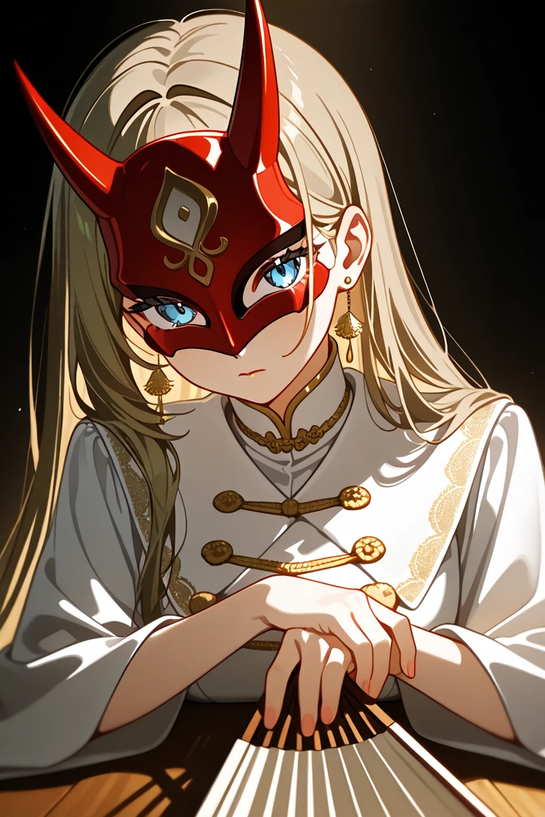 absurdres,wallpaper,edgQuality,kkw-skin-det,OverallDetail,highres,((cleavage)),((looking at viewer)),
<lora:m99_dick_size_adjuster_1slider:0>,1girl,<lora:princess_zelda:1>,princess zelda,<lora:hollowfication:1>,hollowfication,monstergirl,(partial face mask),(((gold mask):1.2)),