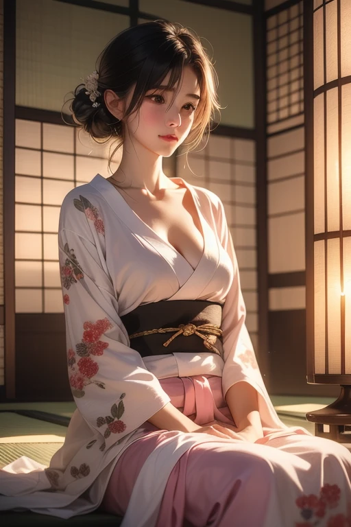 (Emo art:1.6),(8k, RAW Photos, Highest quality, masterpiece:1.3),(Realistic:1.25), High resolution, 超High resolution, dynamic,(colorful:1.35) , Light blooming effect,(Blurred Background), break 1 girl, alone,(Perfect Face:1.2),Representing a beautiful and elegant woman,(Very beautiful woman spreads her legs wide for sex),(Wide Shot:1.2),Big Breasts ,Nipples ：1.0、((boobout:1.0)),Intricate details, Adorable, Vibrant, Playful, (Perfect hands, Fine hand, Perfect Eyes, Detailed eyes),(great joy:1.3),(Improve:1.2), (Sunburned skin:1.1),(Realistic Skin and Hair Texture, Beautiful in every detail & Gloss & significantly),(Short, straight amber hair:1.3),(Striped Hair),Long, narrow eyes, Nose face ,Beautifully protruding chin,(High nose),((Long Bangs:1.3)),((full opened pussy:1.0))Enchantingな, Decorated, Charm,Enchanting, Enchantingな, stylish, dizzying,(Healthy Body:1.2), break ((Fancy costumes:1.6),(Traditional kimono with colorful and shiny luxury Japan:1.4),(Luxury Japanese kimono:1.4,Pale-colored Japanese kimono ,Detailed embroidery:1.4)),(Cherry blossom earrings and necklaces、As a hair accessory:1.3),break (Wind:1.4),Browsing Caution：1.0,(Scattering cherry blossoms:1.6),(Cherry blossom trees),(Cherry blossom petals fluttering, SakuraFubuki),(Highly detailed scene background), Blur the background,Mix 4,