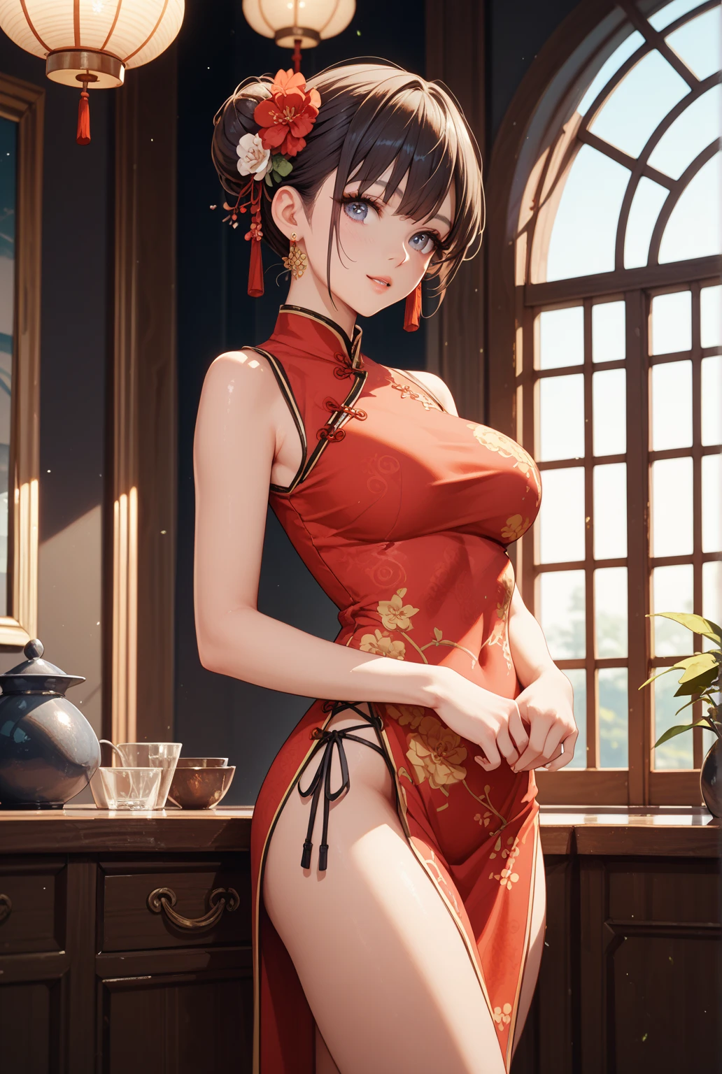 One girl, Cowboy Camera, China dress