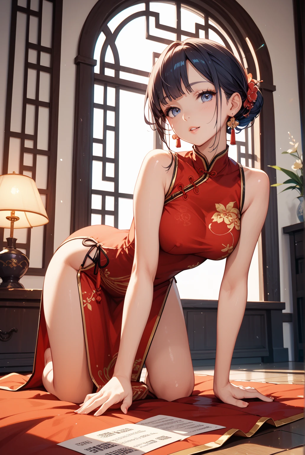 Masterpiece, The best quality at the best., 1 woman，mature woman, elegant, china idol, Ancient China,