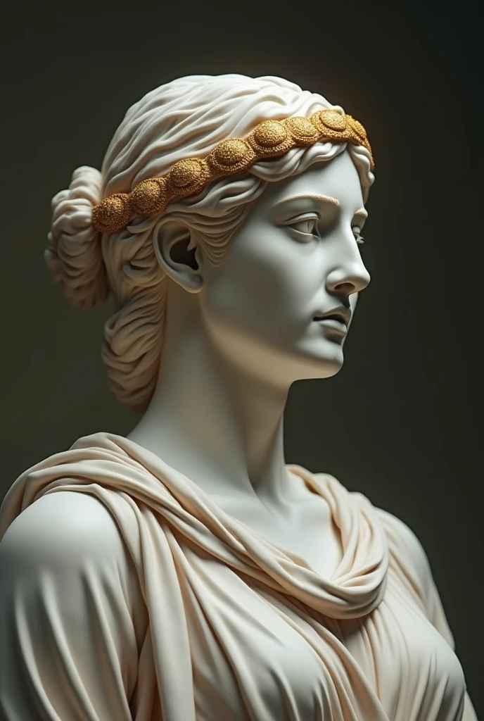 a beautiful ancient greek marble statue of a woman, highly detailed, hyperrealistic, (best quality,4k,8k,highres,masterpiece:1.2),ultra-detailed,(realistic,photorealistic,photo-realistic:1.37),hdr,uhd,studio lighting,ultra-fine painting,sharp focus,physically-based rendering,extreme detail description,professional,vivid colors,bokeh,classical greek art,classical sculpture,ancient greece,ancient greek architecture,greek temple,delphi,delphos inscription,ancient greek text written: "know thyself,master thyself,transform thyself",female figure,detailed facial features,piercing eyes,elegant pose,smooth marble texture,dramatic lighting,intricate details,timeless beauty, (((best infinity art evermade)))
