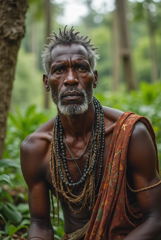 guerreiro sem barba homem de 60 anos etíope, UHD, super detail, high quality, high quality, HD, highres, best quality, high quality, super detail, textured skin, anatomically correct