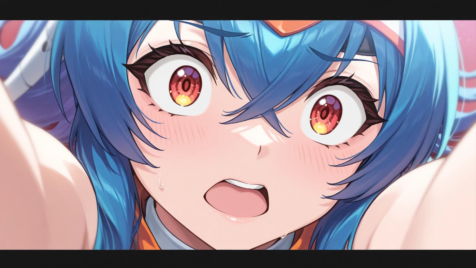 <lora:Big_Mouths:0.7>, (masterpiece), anime, 1girl, (best quality), solo girl, pov, complete face, (extremely long tongue:1.4),