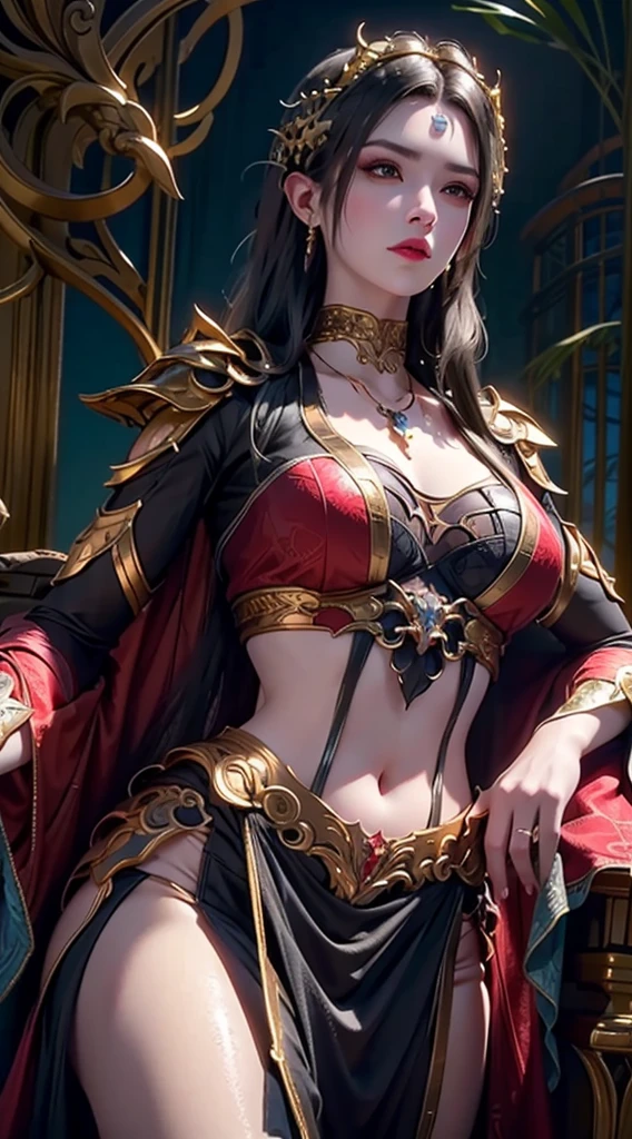 (((hair adornments,jewely,pointy ears,Long gray hair,Clothing cutting,ear nipple ring,Straight dress,红色shift dresserown hair,looking at viewert,navel,black color hair,blacksilk,blacksilk,ear nipple ring,jewely,鎖骨,(White-colored skin),(((MDS))),(((Wide hips)))S-shaped body:1.7))),((tmasterpiece)),A high resolution, ((Best quality at best)),tmasterpiece,quality,Best quality,((( exquisite facial features,looking at viewert,There is light in the eyes,Smilingly,self-assured ))),(((Light and shadow interlace,Huge big breasts))),(((1 Sister, dynamicposes, 1 girl, (complete figure:0.9), own,Human body silhouette, ((good body)),Girl posing for photo,24 years old female model,perfect foot、have perfect arms))))