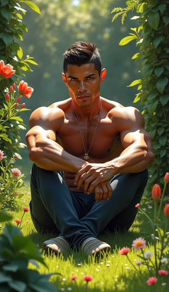 masterpiece,extremely detailed CG unity 8k wallpaper,1 chinese boy, beautiful, realistic, blurry, blurry_background, blurry_foreground, branch, brown_hair, plum blossom, depth_of_field, flower, nose, realistic, solo, only wearing nothing, completely naked, looking at viewer, low angle shot, Realistic, fully naked, nude, perfect , male , correct male scrotum, perfect scrotum, male structure, correct male genitelia, huge male genitelia, hide male genitelia with one hand, handsome man, frontage, Intricate details,