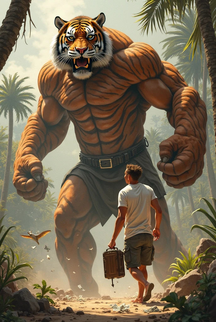 ultra-detailed, realistic artwork. He is wearing a blue t-shirt and green shorts, with a pair of red sneakers. The (small naked boy) is standing in a lush green garden, surrounded by colorful flowers and tall trees. The sunlight filters through the leaves, casting a warm glow on the scene. His bright eyes are filled with curiosity and joy, while his contagious smile radiates pure happiness. (Fat cock), (big cock), (big dick), (precum)
