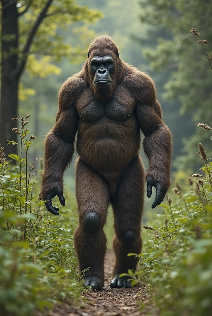 (RAW photo of a Neanderthals:1) , (hyper realistic:1.4), (Neanderthal man:1.4),(half gorilla mix :0.5),(big bulge:1.5), tall, bulky,hulk body, chubby belly, (very muscular:2), (hairy body:1.5),(detail face:1.1), tan skin, thick arms, (veiny arms:1.1), (bloated gut:1.5),(wearing underwear:1.1),(black thong:1.1), thick legs, rounded pecs, (big arms:1.1), veiny arms, dark brown skin, (alone in a zoo:1.1) ,(hunching down:1.1), on all fours, hdr, photorealistic masterpiece, cinematic, best quality, sharp focus,