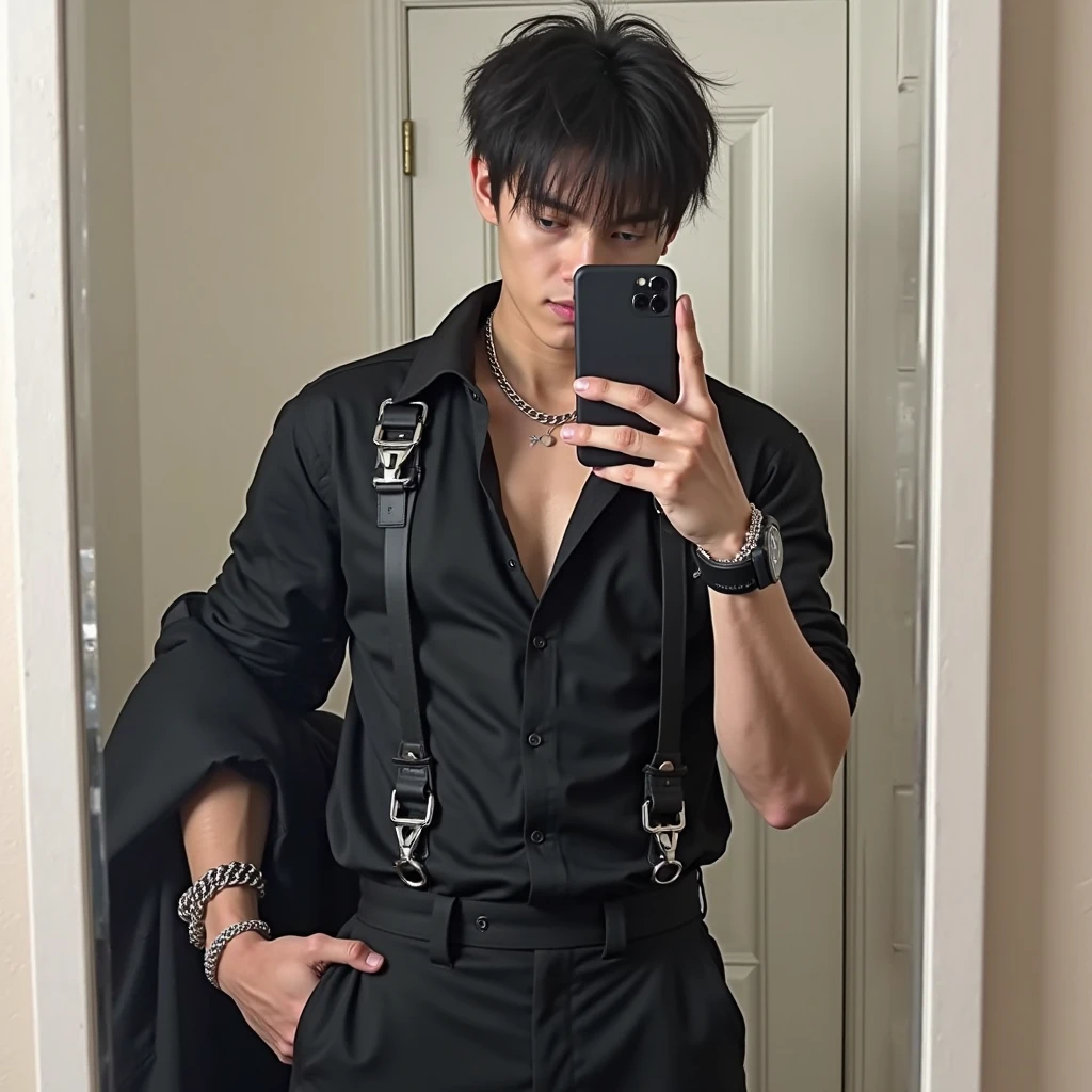 Cyberpunk HYPERREALASTIC handsome boy with cat ultra realistic