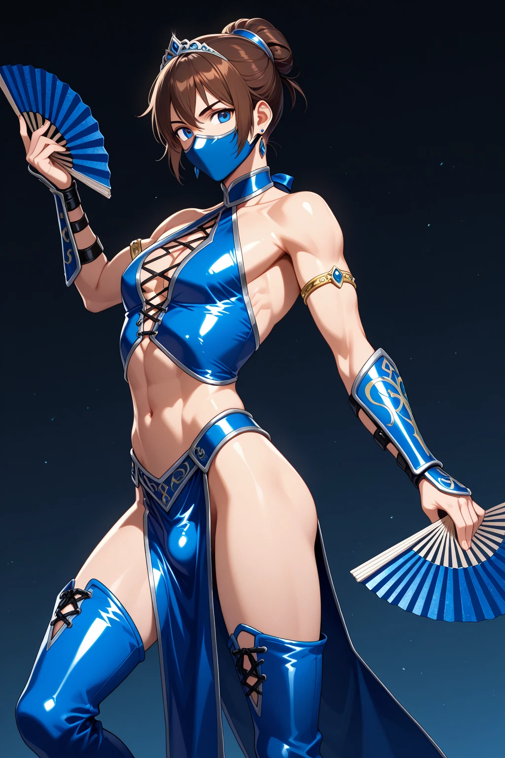 Cinematic poster. 8k, real image, intricate details, ultra-detailed, (photorealistic), (8k, RAW photo, best quality, masterpiece:1.2),(realistic, photorealistic:1.37).
(ChunLi:1.0), 1girl, solo, Chun-li wearing blue clothing, full body, with gold details glued all over the body with sparkle, (camel toes), Hot body, Hot girl, Athletic body, skin with sparkle, highly detailed, realistic. kinematic lighting.
In the background a cinematic ancient Chinese city with stone dragon statues.