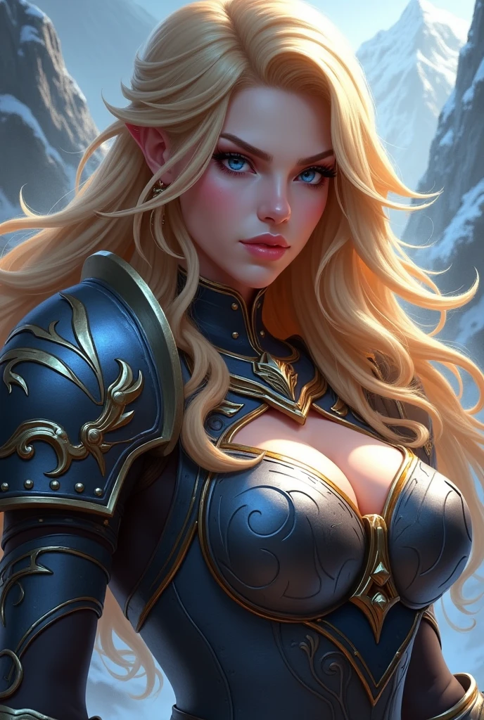 Celebrity photos, born, Beautiful woman, ((Portraiture)), ((detailed face, Colorful rainbow hair:1.2)), ((detailed facial feature, detailed skin, Transparent muscle, Part your lips), (Perfectly balanced body, Huge breasts:1.8), ((Wearing a tiara, Cape, Full Armor, breastplate, Gauntlet, Armored Legwear, He is holding a shield in his left arm, He holds a sword in his right hand: 1.5)), (high detailed dark forest: 1.3), (Realistic photos, Highest quality, detailed), (8k wallpaper), (Cinema Lighting, Dramatic lighting) (Sharp focus, Complex)