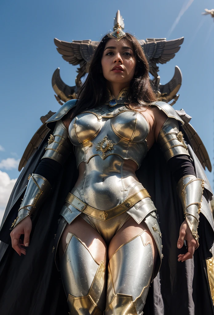 Foto RAW, (masterpiece), Original Character, (best quality:1.0), (ultra highres:1.0), portrait, 1 woman, fantasy movie character, adventure movie, detailed beautiful skin, breathtakingly beautiful, complex details , epic character, fantasy character Art, face focus, tomboy, very long hair, curvy, thick Belly, beautiful face, wallpaper 8k, beautiful woman, extremely gorgeous, stunning beauty, amazing details, perfect thick body, makeup, white sports bra, tight clothes, full body,(pele altamente detalhada: 1.2), 8k UHD, DSLR, soft-lighting, alta qualidade, grain of film, Fujifilm XT3