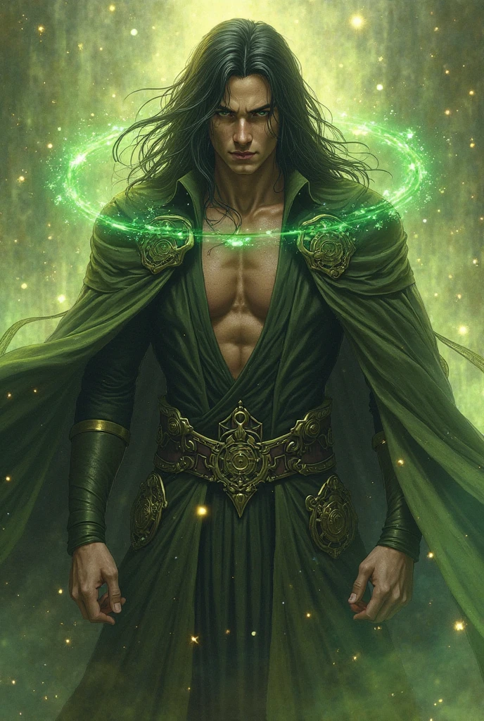 Cernunnos show big dick, background florest wicca