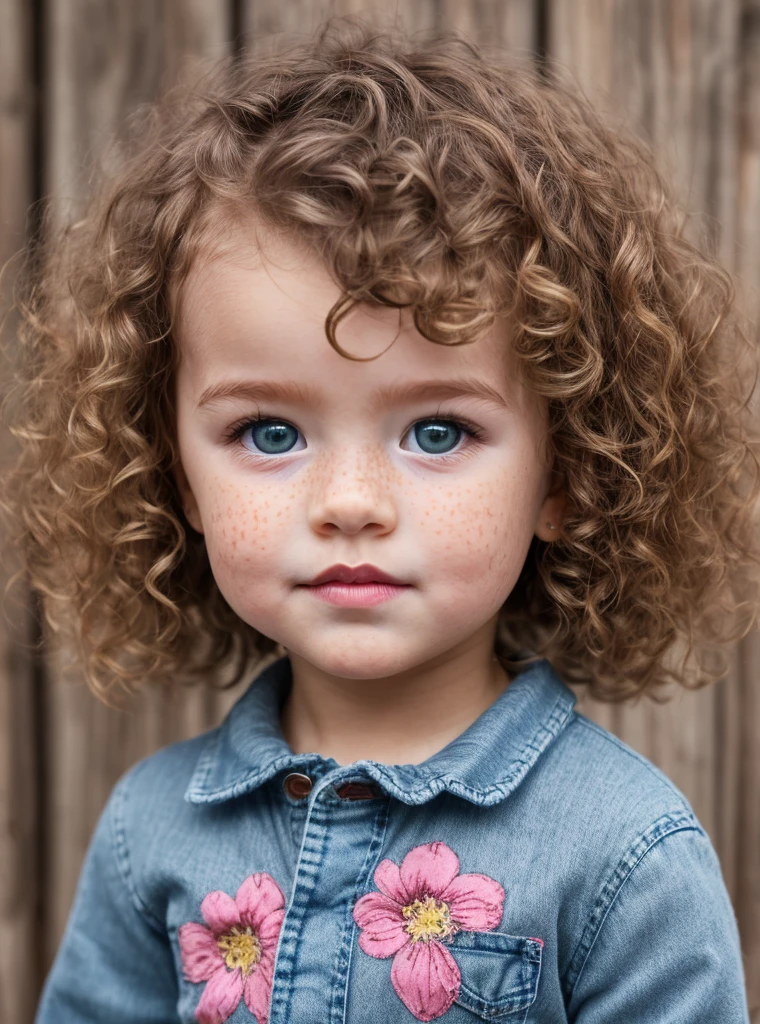 An 11-year-old white person with short, wavy hair