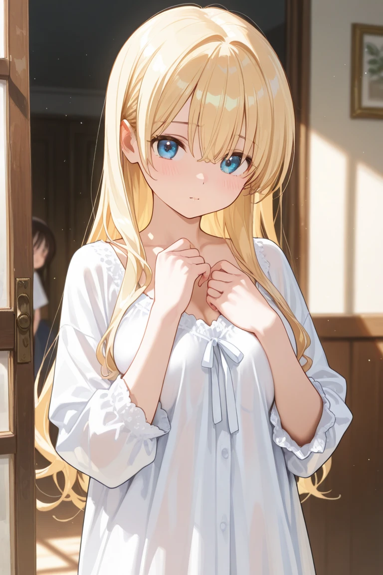 **(masterpiece、最high quality、high quality、High resolution、Super detailed) )Decadent atmosphere、(In a dimly lit and gloomy amusement park、Girls wearing light camisoles seduce men、Negotiate prostitution)、Line of sight、BREAK、NSFW、(See-through camisole)、Sexy Lingerie、 (((NSFW))) (((infant))) (((5 years old))) (((透明白See-through camisole)))(((Long blonde)))(((Photographed from the front)))**