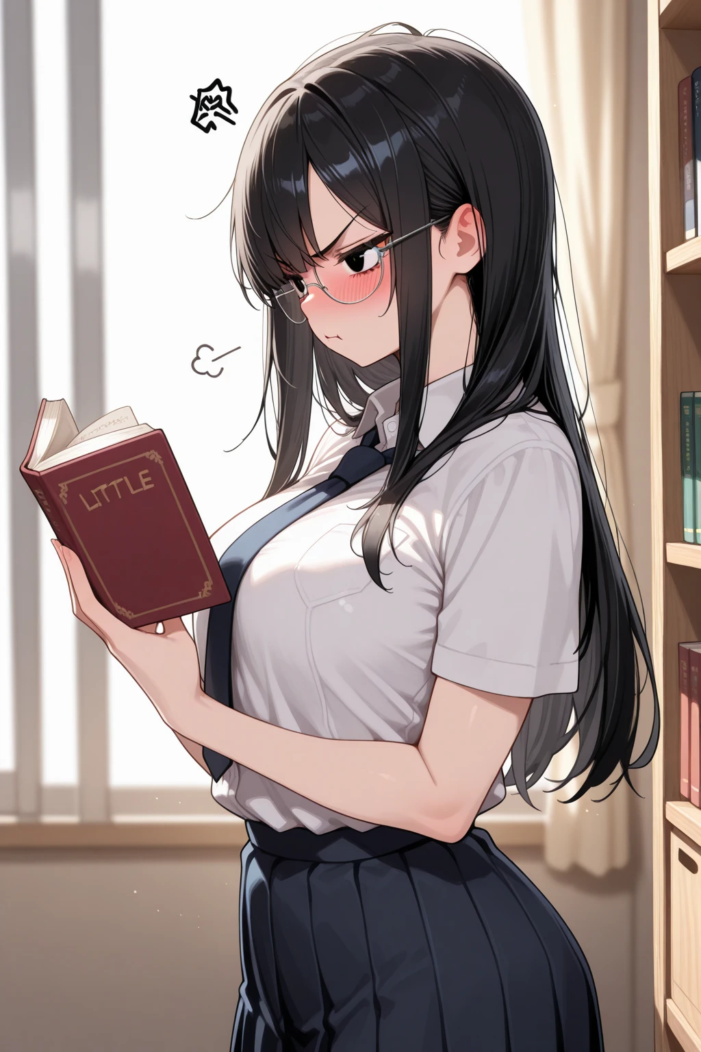 (Infant 8 years old)Big yawn、Butt Emphasis、She spreads her legs to reveal her white clear transparent panties、See through、Turn to me、Realistic、(8 year old girl with long wavy hair)、nipple are visible, Close-up from the libray、reading book、(In the library) Butt Emphasis, very micro shorts、very Tight clear Micro Skirt,