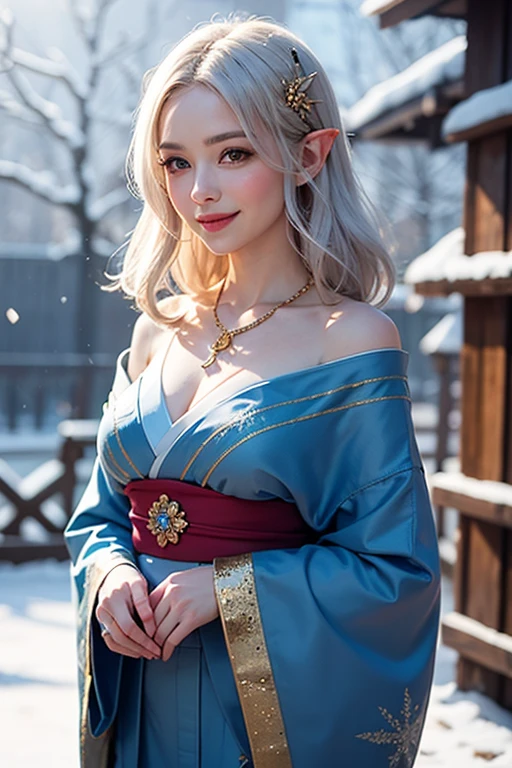 fair complexion, woman around 35 years old, natural white hair, distinctive green eyes, wearing kohl, sitting on the throne, slender and graceful, beautiful, candlelight in a medieval setting, best quality, ultra high res, Raw photo, Nikon D850, backlight, rimlight, bright sunlight, film grain:1.2, (warm hue, warm tone:1.2), (color photo), ultra sharp focus, realistic shot, medieval female clothes, tetradic colors (scar:1.4), ((fullbody)), whole body capture, wearing a crown, medium breast, breasts cleavage, eyes on camera, face on camera, smilling face,