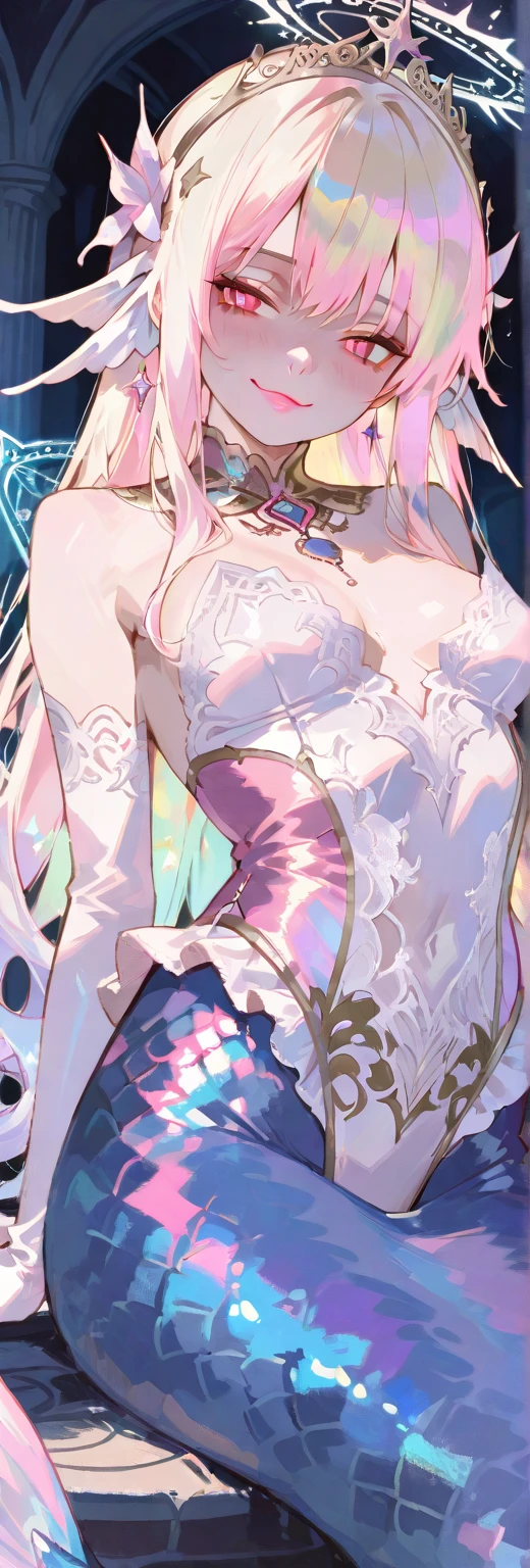 ((masterpiece:1.4,best quality)),(Super detailed),(Extremely detailed eyes),(Shiny socks:1.5),Hello Darkness
(Cute girls),15 years old,(Blood-red pupils,Diamond-shaped pupil:1.15),Purple Eyeshadow,(elongated hair,Thick hair,Single ponytail,shiny hair:1.5)(Changes through:1.2),despair,sad,Empty eyes,tears streaming down my face,tilting its head to the side,
(She wore a blue dress,:1.5),(Black gloves:1.4)Very long plush sleeves,White,White Cloud,Dream bubbles ,Ice and glitter effects
(Black long skirt:1.1),
((Starry Sky:1.2)),
(Intense black and white:1.16),(Depth of Field:1.4),,Intricate details,(((Detailed background,Castle in the Sky,Purple flowers by the lake))),(((Huge breasts,Bare breasts,Deep cleavage,White stiletto high heels,Transparent clothes)))