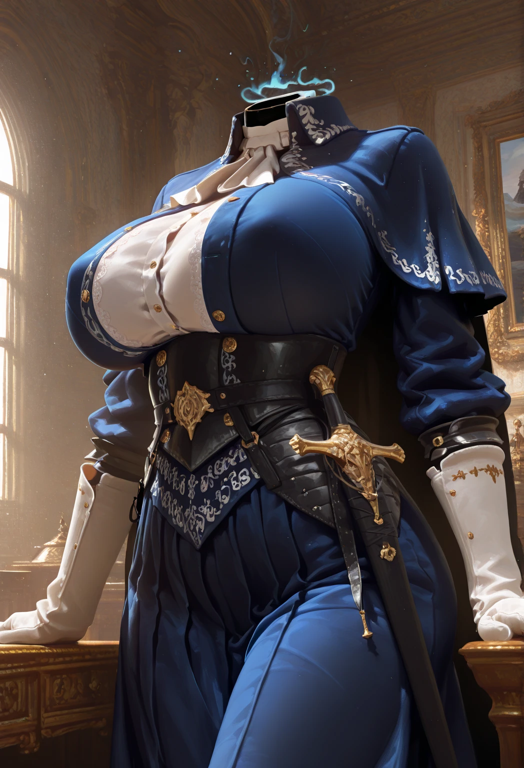 (black background) 1soloefemale, low angle, from below, paladin templar lady in white tabard, correct anatomy, epic fantasy digital art, tmasterpiece, 8k, high definition resolution, detailed drawing, superior quality, epic composition, female muscular body cover breastplate, muscular turned arms behind body