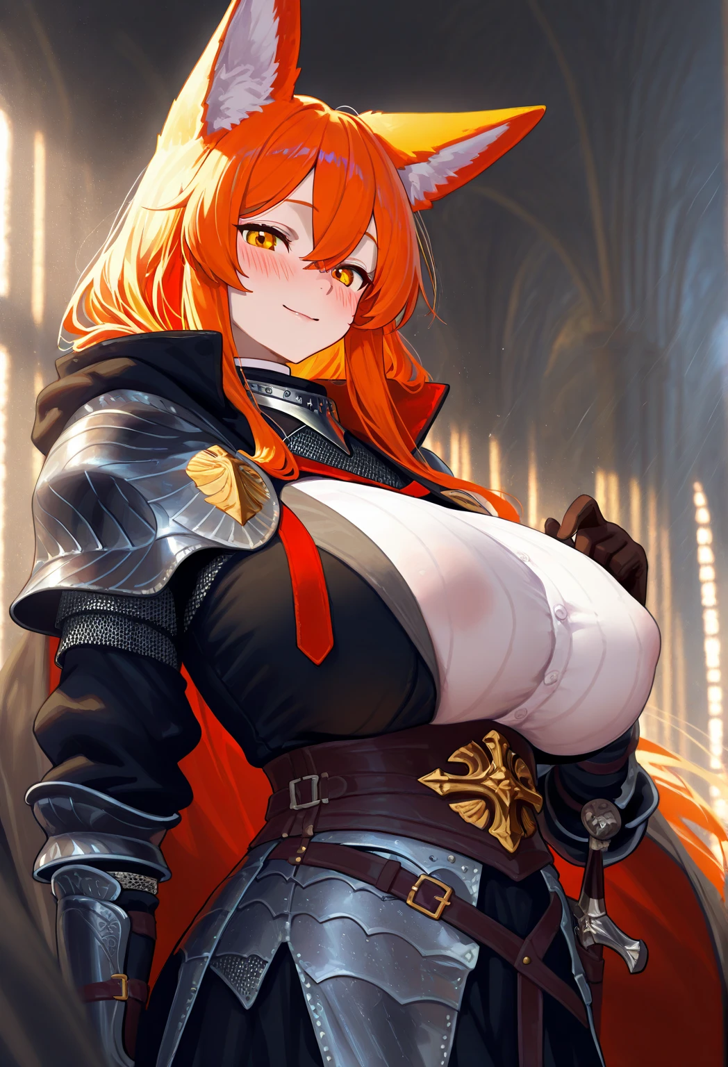 Outrageous resolution、masutepiece++,top-quality++,ultra-defined++, ultra-defined++,4K++,8K++,(Background Focus)++, Highly detailed, Viewer's Perspective、((A large amount of smoke blows out of the golden lamp))++、((Blue-skinned devil))++、((Blue-skinned devil))++, ((One blue-skinned devil with crossed arms)), ((((Blue-skinned devil))))++++, ((((Blue-skinned devil))))++++, (((Chest belt)))+++,(((Black jacket)))++++, (((Chest belt)))+++,(Arm Belt)、(Neck belt)、(Chest belt)、((Gaze from below))+ +,((Foot belt)) ++, (Wearing black shorts)、((A blue-skinned demon with a garter belt appears))++、 (Thimble gloves)+,(Sharp eyes)、(Red-haired)、(The long-haired)、(Super shiny hair and skin), (Sunlight),((Beautiful)),(Huge breasts_Body: 1.5),(Huge breasts:1.5), Muscular girl with clearly visible abs and muscles, Sweaty body, cleavage, Dynamism, (Abs cleansing and shaving, Muscle muscle thighs) +, A lively smile, Perfect eyes, Perfect hands, Perfect nose, Magic Battle Dark, Bright atmosphere, (wet effect) +, (light effect), (Cinematic Light) + , (Like a movie of light) +