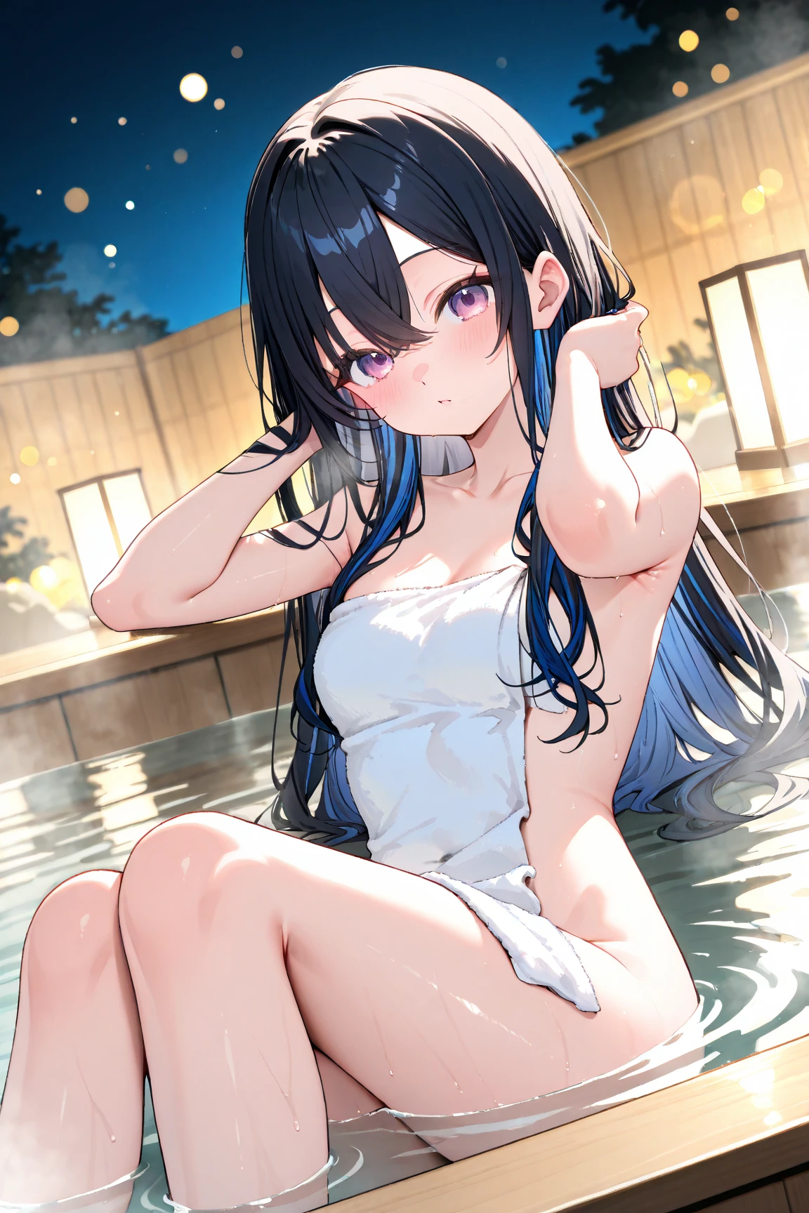 nsfw,gesture:Handjob、Wet、(Y-shirt shows through and underwear can be seen:1.4)、(Unbroken body),(Perfect body structure),(arms two),(legs two),highest quality, 4K, (High resolution:1.3) masterpiece, 1.2, Super detailed, HDR, Studio Lighting, Sharp Focus, Bright colors, Portrait, Warm tones, Soft Lighting,Silver Hair、Red eyes、