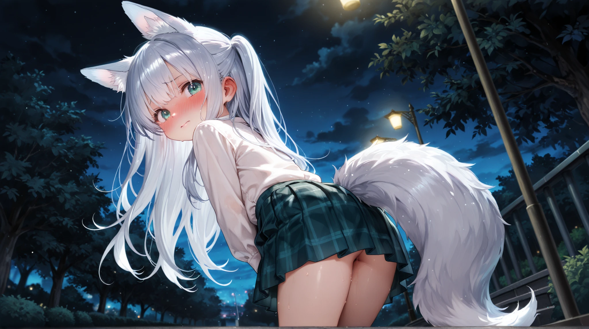Cute anime girl with dick inside her pussy and cum