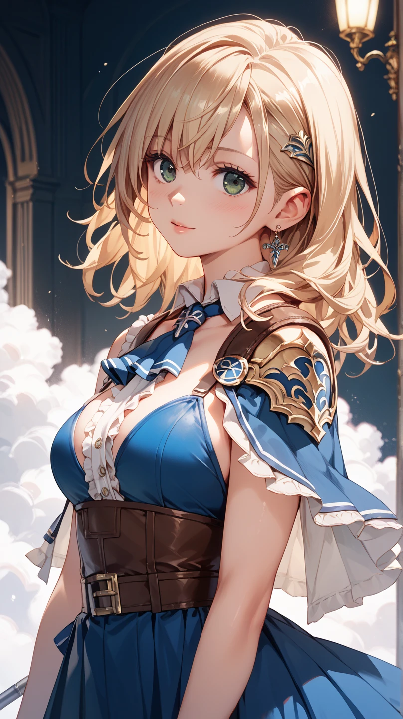 ((masterpiece)), ((best quality)), (ultra-detailed), ((kawaii)), cute, ((lovely)), ((extremely detailed)), (detailed face), (depth of fields), (detailed eye), (detailed facial features), (detailed clothes features), 4K, (8K), best quality, (beautiful), illustration, a cute girl, (1 girl), (Cowboy Shot), (from above:1.3), outside, (valley:1.1), (walking:1.2), (Norse goddess of destiny), (They are wearing Norse goddess lace dress), (Norse goddess lace dress with many decorations:1.3), (They are wearing very revealing Norse goddess lace dress:1.3), (Norse goddess cleavage cutout dress:1.3), (Transparent lace cape:1.3), beautiful brown hair, (wave hair), (short bob), beautiful blue eyes, ((beautiful eyes)), necklace, (smile)