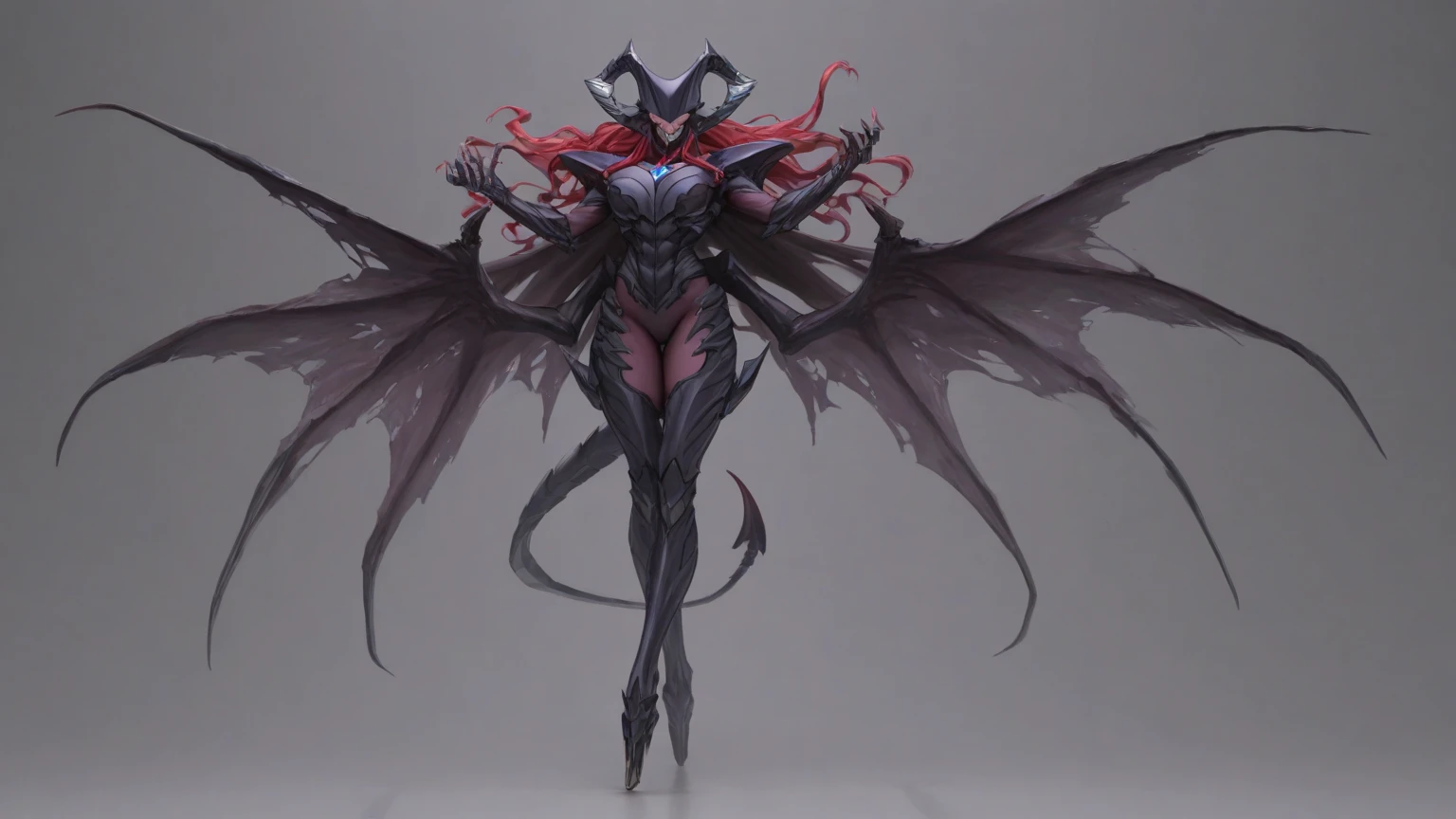 Female character, front and back view, reptile style monster, valorant style, dragon mask that fully covers the face