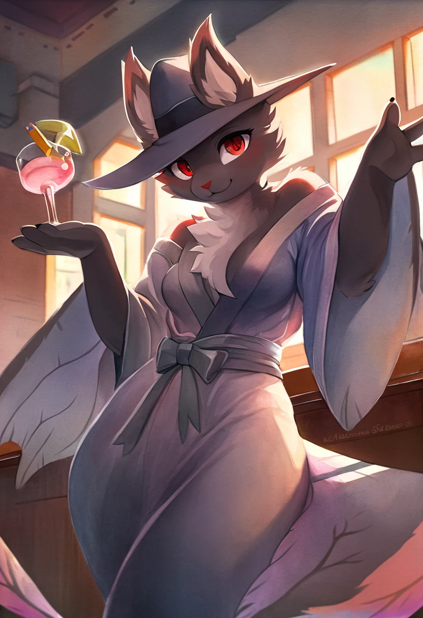 By zinfyuu on pixiv,by twistedscarlet60, uploaded on pixiv, by fluff-kevlar, (masterpiece), (best quality), (anthro furry:1.3, snout:1.2, anthro:1.3, furry:1.2, solo female:1.2), (extremely detailed:1.3), (Detailed eye part: White lens, green iris,black cornea), sfw, view on viewer, Slim body, green body, sweet smile, bald, snake body,snake face, snake tail, at garden,open mouth, tongue out, saliva, snake tongue , small thing,wearing black tshirt and black skirt