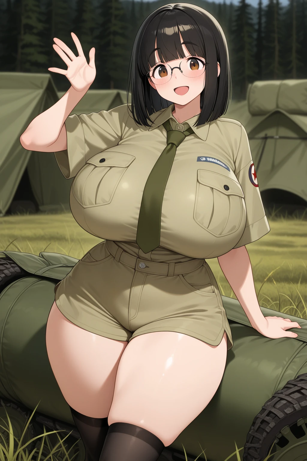 Massively obese brown tactical soldier girl, fat rolls, short hair, dark hair, (obese belly):1.3, (obese thighs):1.5, (transparent bodysuit):1.3, pudgy, dirty, muddy, wide hips, large ass, (soldier helmet):1.2 extremely chubby,  BREAK swamp, marsh, mud