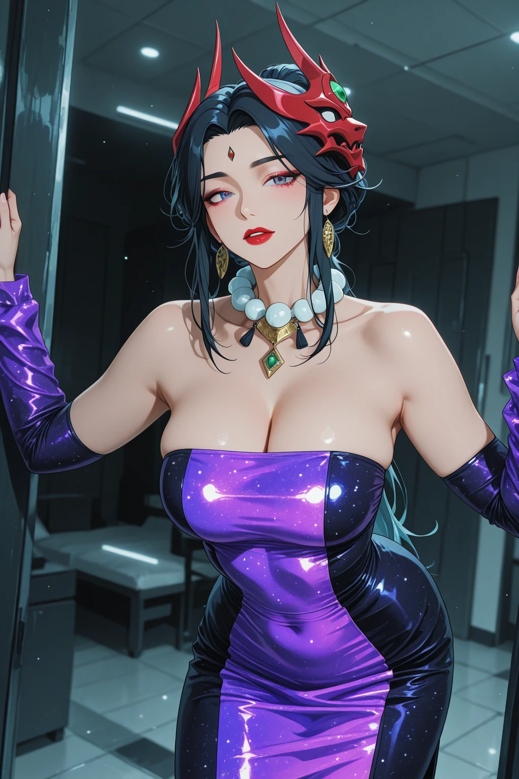 Anime – style image of woman with blue hair and topless top, very detailed Artgerm, ArtGerm. Anime Illustration, ArtGerm. high detailing, artgerm style, ig model | ArtGerm, ! Dream ArtGerm, Style ArtGerm, artgerm 4 k, artgerm detailed Chest see-through