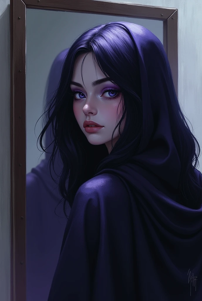 (Goddess of Mystery:1.4), depicted in an Abstract Expressionist style, (her form is an enigmatic blend of shadowy tones and intense, swirling brushstrokes:1.2), (her clothing is an abstract representation, with dark, moody colors interwoven with flashes of deep purples, blues, and blacks:1.2), (her presence exudes an aura of intrigue and mystique:1.2), (the background is a chaotic yet captivating mix of abstract shapes, textures, and shadows that suggest hidden secrets and unknown depths:1.2), (the colors are rich and intense, with a focus on deep, dark tones contrasted by sudden bursts of light:1.2), (perfect image quality:1.4), (intricate details in the brushwork, capturing the essence of mystery and the unknown:1.2), (the overall composition is fluid, with an emphasis on the contrast between light and dark, known and unknown:1.2), (her expression is elusive and enigmatic, hinting at secrets yet to be revealed:1.2), (the image embodies the concept of mystery, with a sense of depth and complexity that invites the viewer to explore further:1.2)