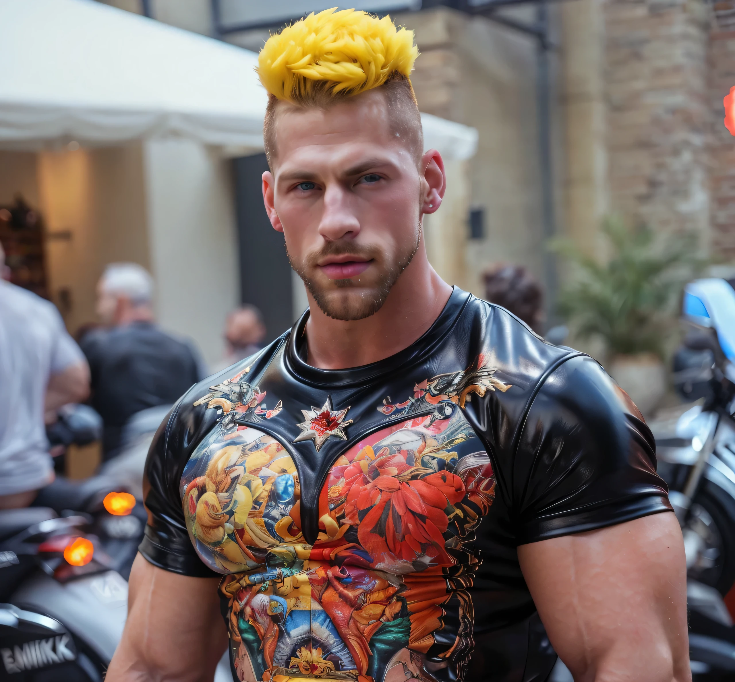 Man wearing a bra